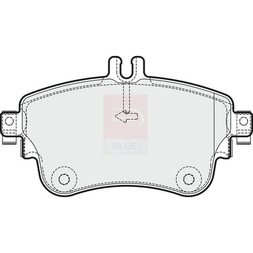 Apec Front Brake Pad Set fits Mercedes-Benz A-Class 2012-2018