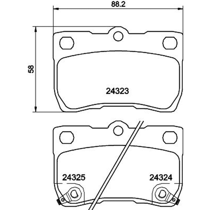 Mintex Front & Rear Pads fits Lexus Gs 2005-2011