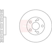 Apec Front Brake Vented Discs & Pads fits Toyota Avensis Verso 2001-2009 2.0
