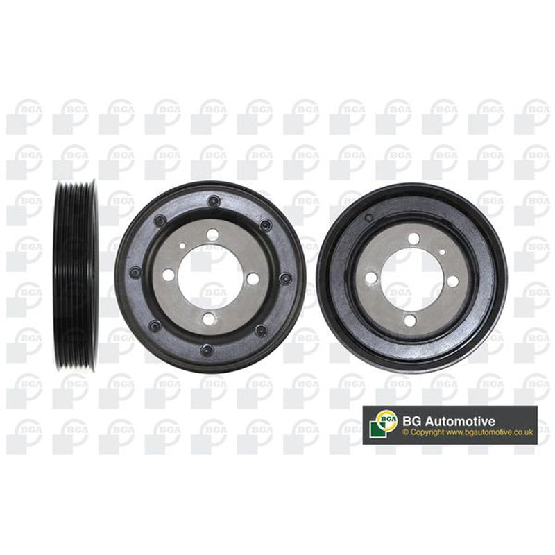 BGA Crank Shaft Belt Pulley fits Fiat Ducato 2001-2006 2.3