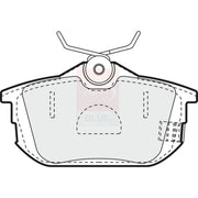 Apec Rear Brake Pad Set PD3027