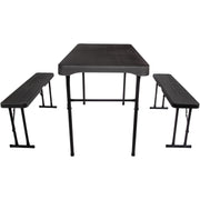 Jet Stream Grassmoor table and bench set F0104 Quest - Dynamic Drive