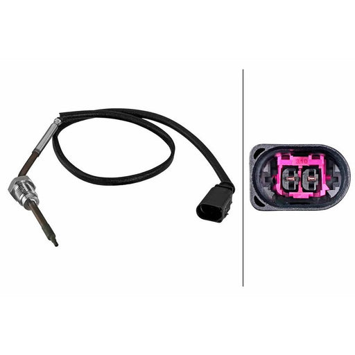 Hella Exhaust Gas Temperature Sensor before soot particul fits Chevrolet Captiva