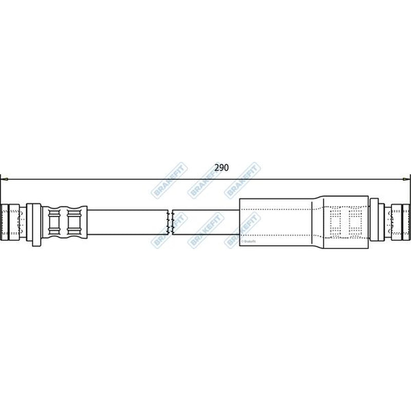 Apec Brake Hydraulic Hose Line Rear fits MG Express Hatchback 2003-2005 1.4 2.0