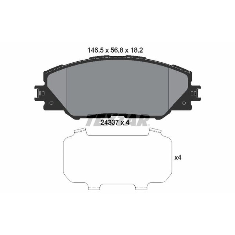 Textar Front Brake Pad Set 2433701