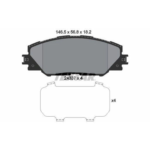 Textar Front Brake Pad Set 2433701