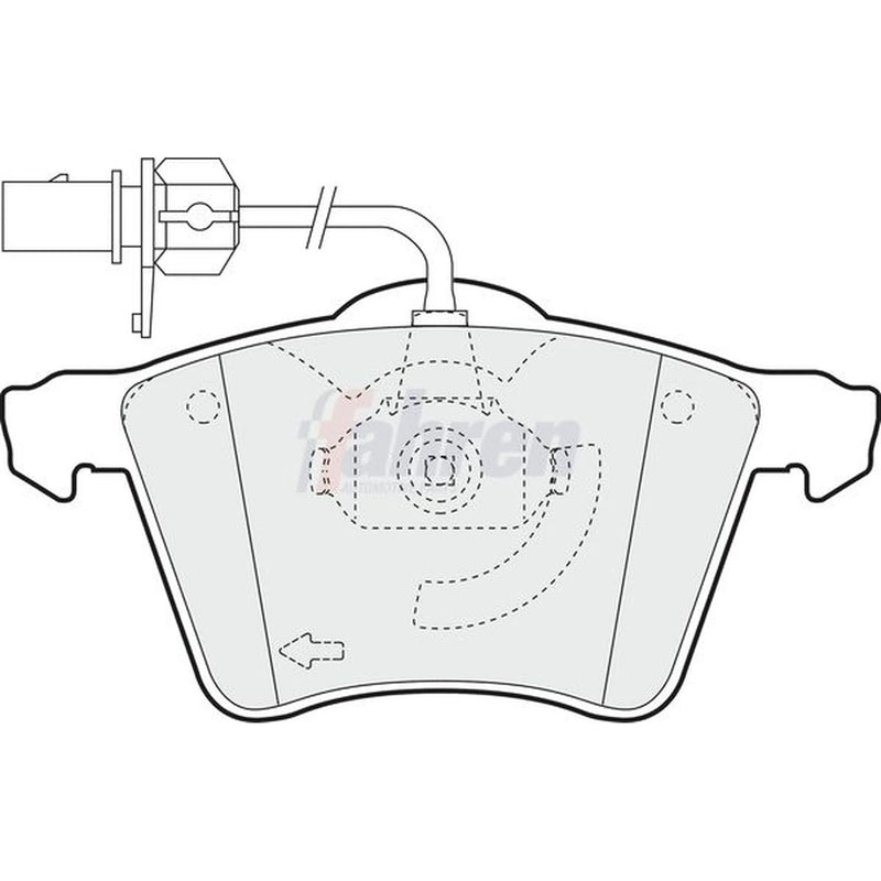 Fahren Front Brake Pad Set FBP3046