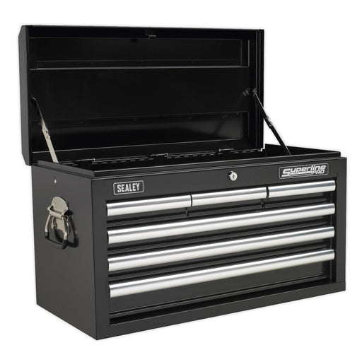 Sealey Topchest 6 Drawer with Ball-Bearing Slides Black AP33069B Sealey - Dynamic Drive