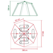 Coleman Octagon Green 8 Person Blackout Tent Camping Festival Outdoors Garden Coleman - Dynamic Drive