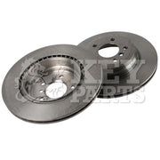 Key Parts Rear Brake Vented Discs & Pads fits BMW 3 2004-2012