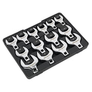 Seigen by Sealey Crow's Foot Open End Spanner Set 14pc 1/2"Sq Drive Metric Sealey  - Dynamic Drive