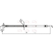 Apec Brake Hydraulic Hose Line Front Right HOS4007