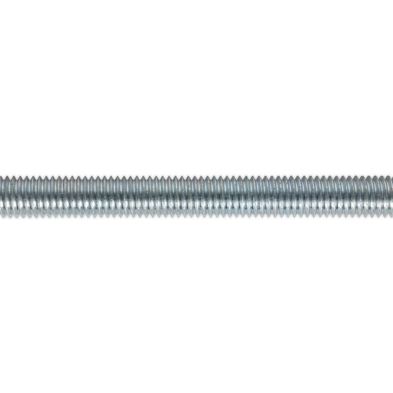 Sealey Studding M10 x 1m Zinc Pack of 5 STUD10 Sealey - Dynamic Drive