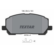 Textar Front Brake Pad Set 2370301