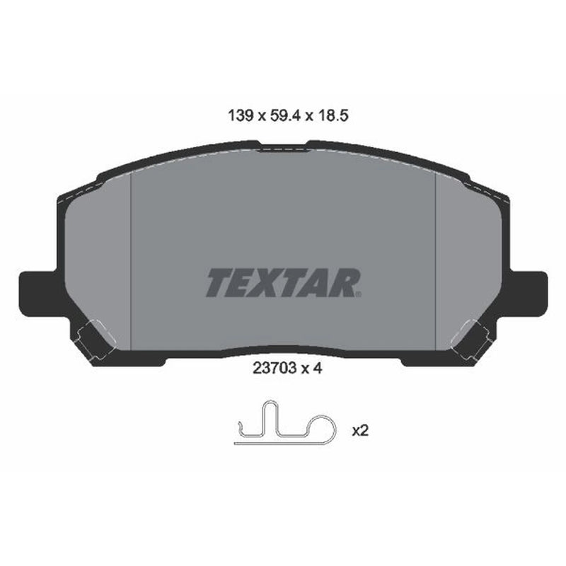 Textar Front Brake Pad Set 2370301