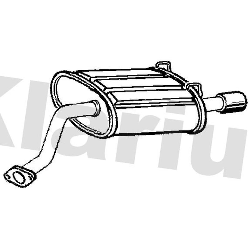 Klarius Box With Tail Pipe Rear fits Honda Cr-V 2001-2007 2.0
