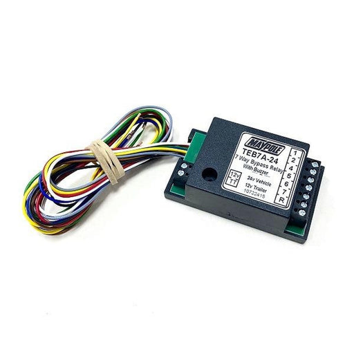 7 Way Towing Bypass Relay With Buzzer, 24V to 12V - 15A - Maypole Tow MP3879B
