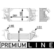 Mahle Intercooler (Charge Air Cooler) CI 154 000P