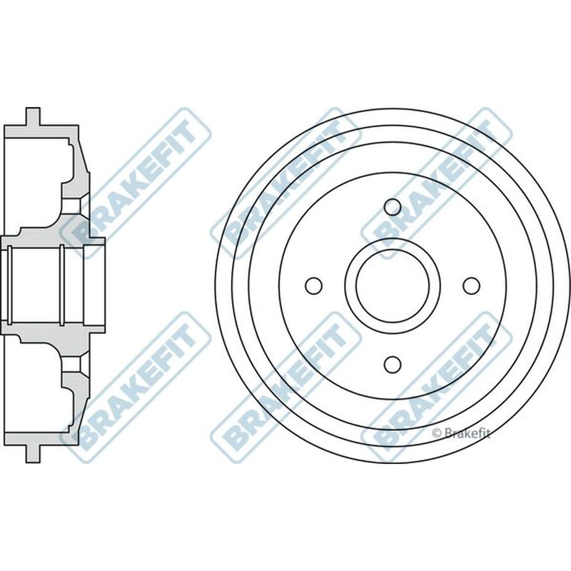 Apec Brake Drum Assembly Rear BDR9012