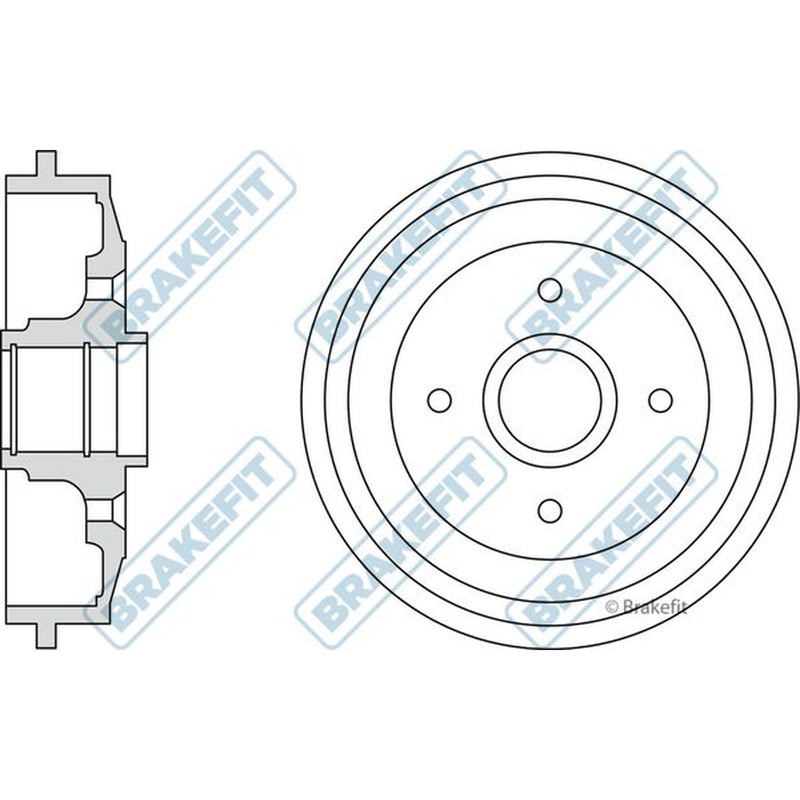 Apec Brake Drum Assembly Rear fits Citroën C-Elysee 2012-2018 1.2 1.5 1.6