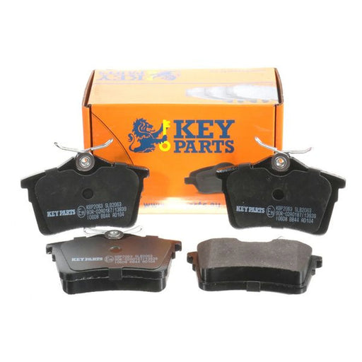 Key Parts 4 x Rear Brake Pad Set fits Citroën Berlingo First Box Body 2010 on