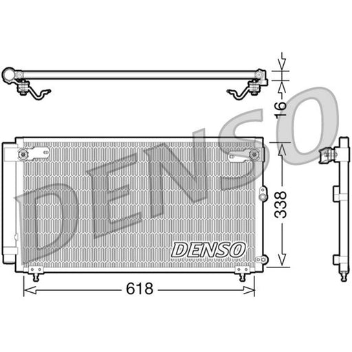 Denso Air Conditioning Condenser fits Lexus Is I 1999-2005