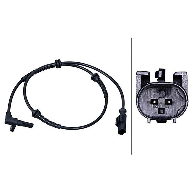 Hella ABS Wheel Speed Sensor Front Right fits Fiat 500L 2012-2018
