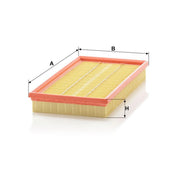 MANN-FILTER Engine Air Filter fits Jaguar S-Type II 1999-2008 3.0 4.0 4.2