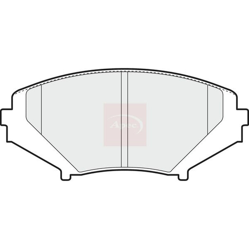 Apec Front Brake Pad Set fits Mazda RX-8 2003-2012 1.3