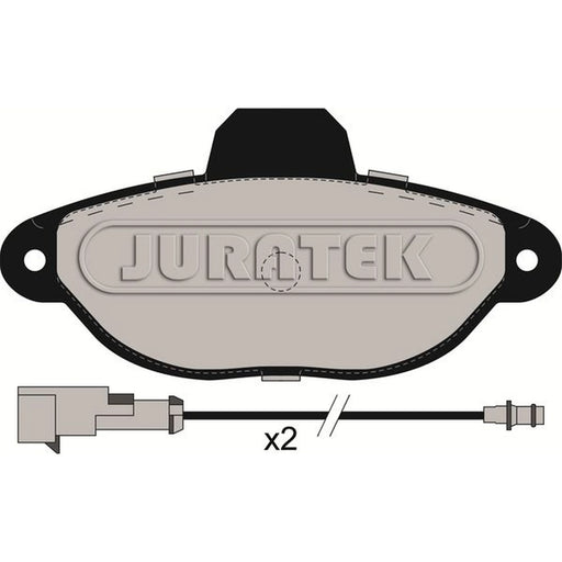 Juratek Front Brake Pad Set fits Fiat Cinquecento 1991-1999 0.7 0.9 1.1