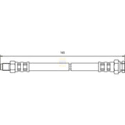 NAPA Brake Hydraulic Hose Line outer NBH1236