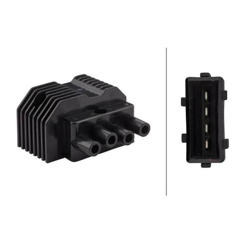 Hella Ignition Coil Pack fits Opel Astra F 1991-2001 1.4 1.6