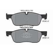 Textar Front Brake Pad Set 2214501