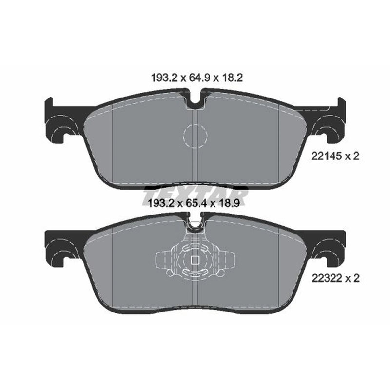 Textar Front Brake Pad Set 2214501