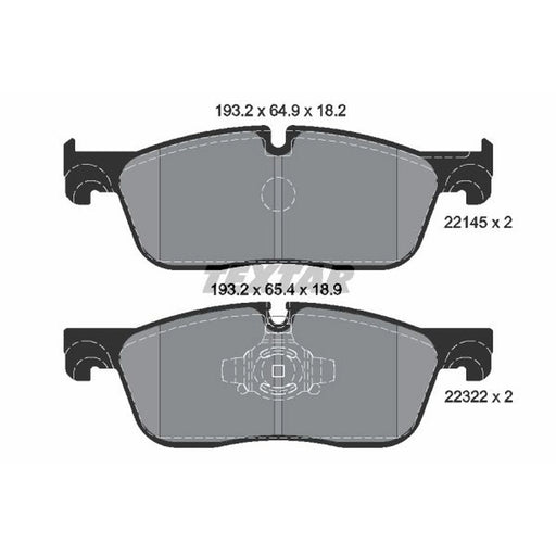 Textar Front Brake Pad Set 2214501