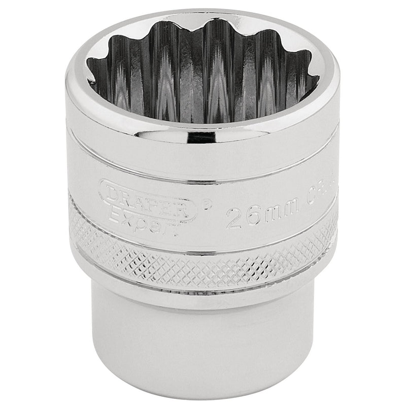Draper HI-TORQ 12 Point Socket, 1/2" Sq. Dr., 26mm 33441 Draper - Dynamic Drive