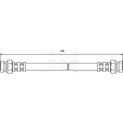Apec Brake Hydraulic Hose Line Rear HOS3609
