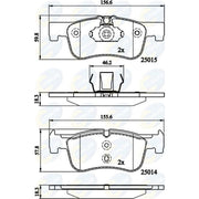 Comline Front & Rear Brake Discs & Pads fits BMW 1 Sports Hatch 2015-2019