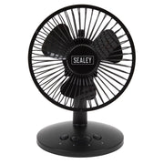 Sealey Oscillating USB Desk Fan 3-Speed 6" SFF6USB Sealey - Dynamic Drive