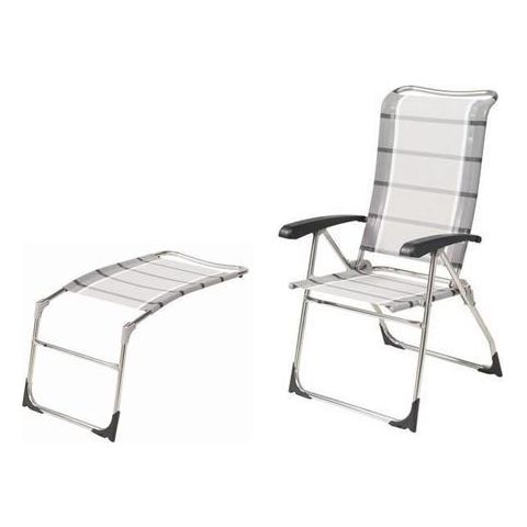 Dukdalf Aspen Grey Strip Chair x2 / Folding Caravan Chair / Latest Model Dukdalf  - Dynamic Drive