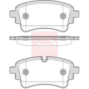 Apec Rear Brake Pad Set fits Audi A4 Allroad B9 2020 on