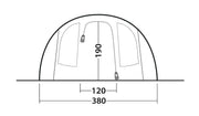 Outwell Rockwell 6 Pole Tent Blue 6 Person Outwell - Dynamic Drive