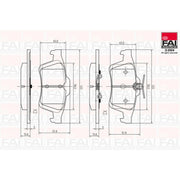 FAI Front Vented & Rear Vented Brake Discs & Pads fits Mazda 3 2008-2014 1.6