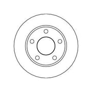 Abtex 2 x Solid Rear Brake Discs BD379S-x2
