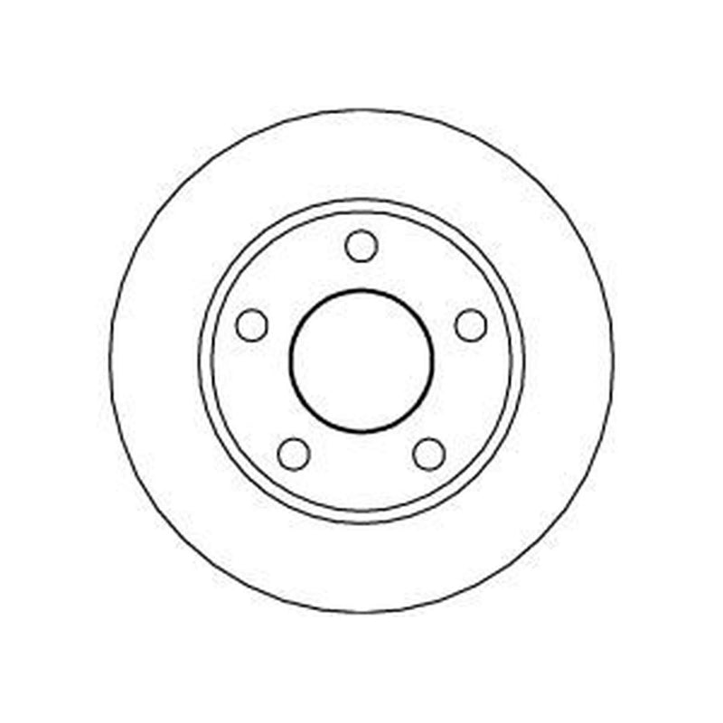 Abtex 2 x Solid Rear Brake Discs BD379S-x2