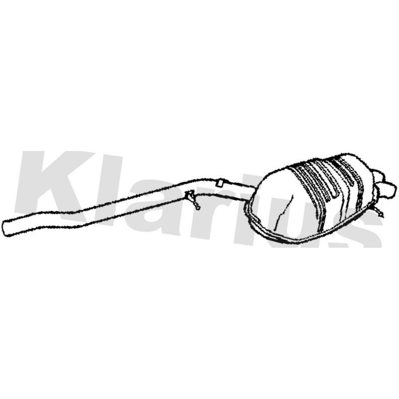 Klarius Box With Tail Pipe Rear fits Volvo XC90 I 2002-2014 2.5