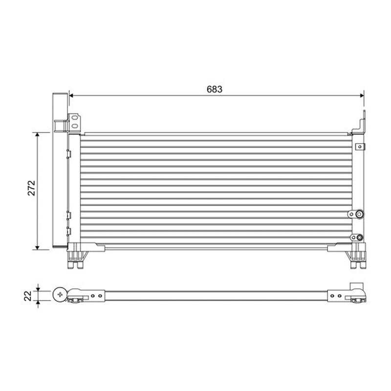Valeo Air Conditioning Condenser 822664