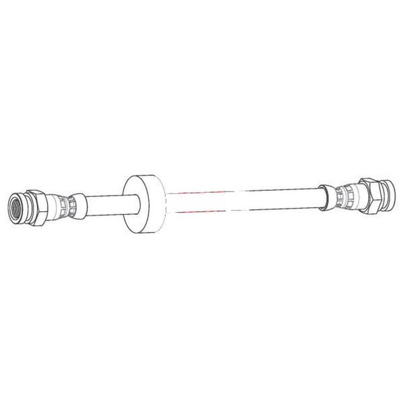 Apec Brake Hydraulic Hose Line Rear fits Fiat Doblo Cargo 2010-2023