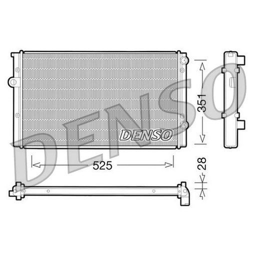 Denso Engine Radiator fits VW Passat B3/B4 1988-1997 1.6 1.8 2.0