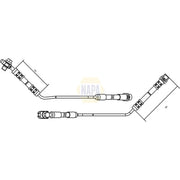 NAPA Brake Hydraulic Hose Line Rear Left NBH1077